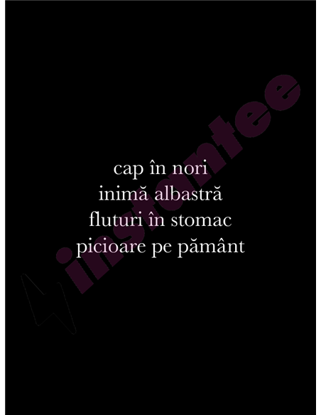 Cap in nori inima albastra fluturi in stomac